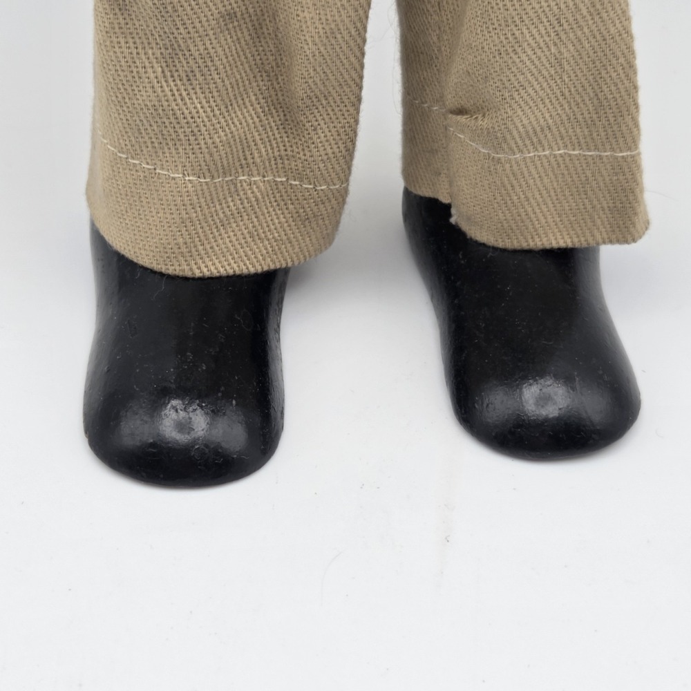 1938 Sunny Sam Soldier Flexy Doll By Ideal Toy Co. Composition Military 13" - Picture 7 of 16